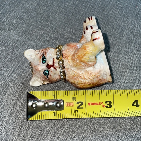Ingbear Rhinestone Cat Figurine Trinket Box / Home Decor - Picture 10 of 11